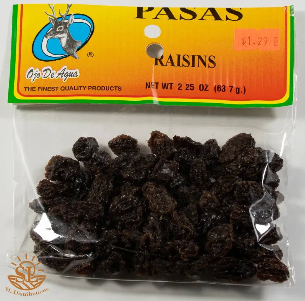 Pasas 2.25 oz 12 cnt.